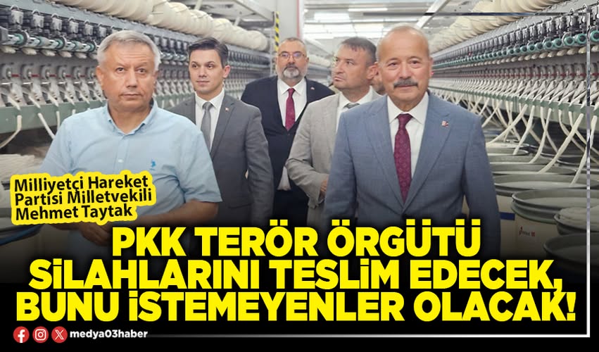 Afyonkarahisar MHP'den PKK Terör Örgütü Silahlarına Tepki