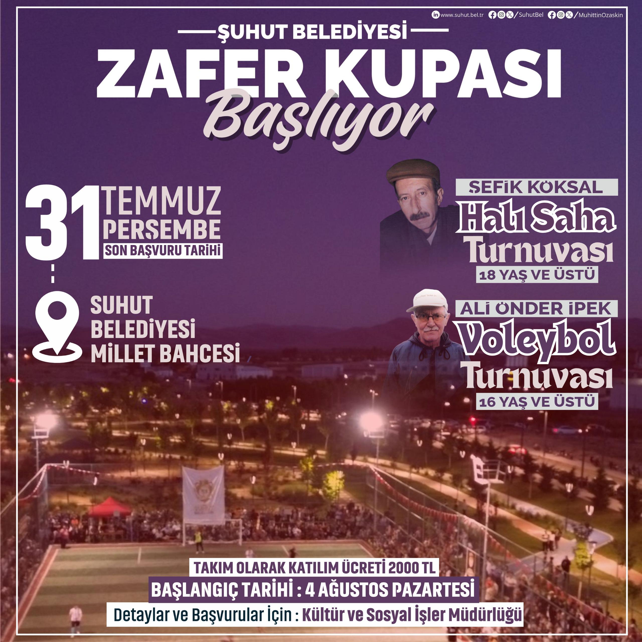 Şuhut’ta Zafer Kupası heyecanı yeniden başlıyor