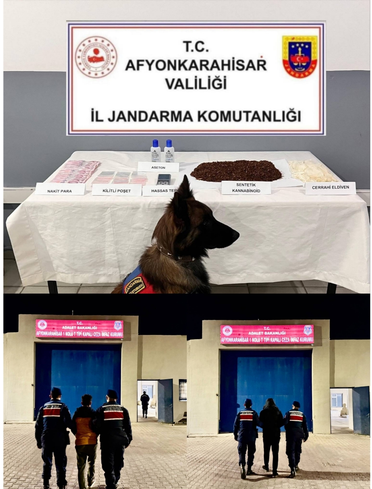 Sinanpaşa’da  Uyuşturucu Operasyonu: 2 Şüpheli Tutuklandı