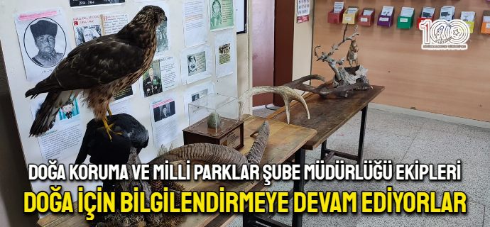 Doğa için bilgilendirmeye devam ediyorlar